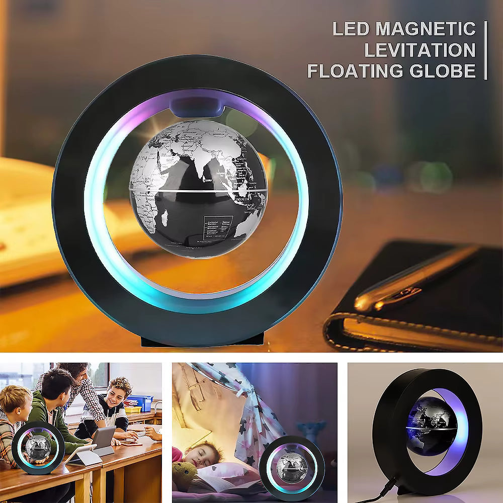 Floating magnetic levitation globe 3 inch with LED base - Gravity Orb desk decoration gift