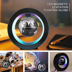 Floating magnetic levitation globe 3 inch with LED base - Gravity Orb desk decoration gift